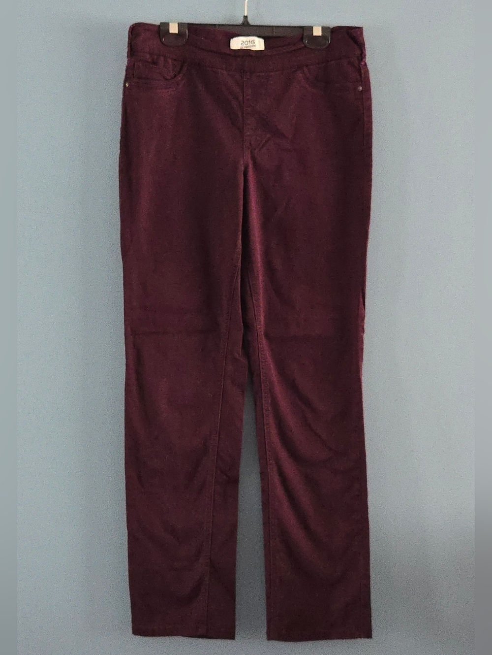 Parasuco Deep Burgundy Midrise Pull On Pants 10